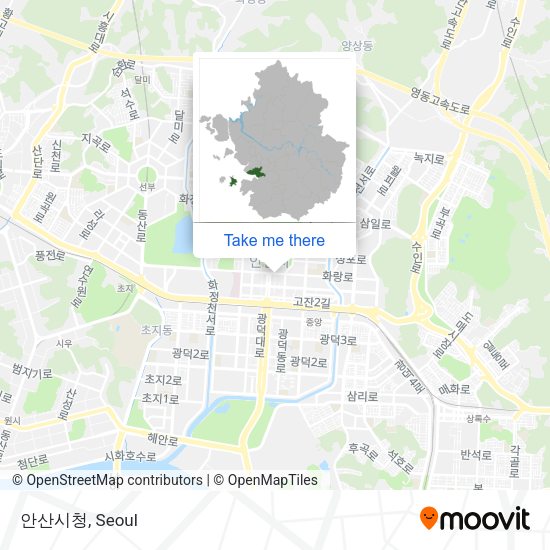 안산시청 map