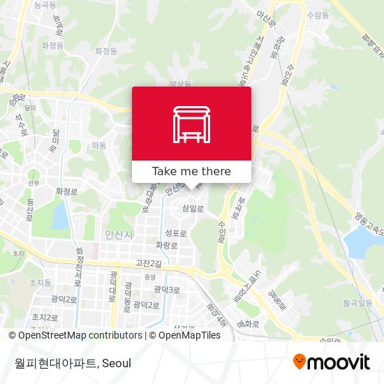 월피현대아파트 map