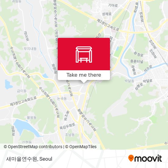 새마을연수원 map