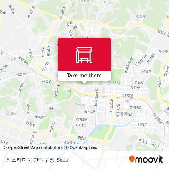 와스타디움.단원구청 map