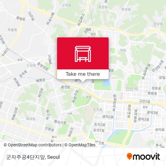 군자주공4단지앞 map