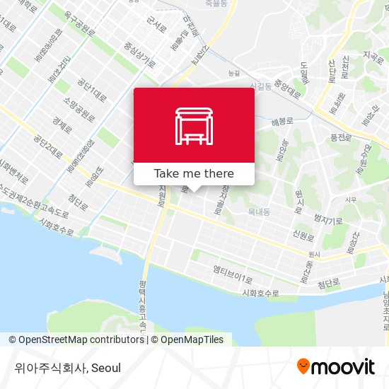 위아주식회사 map