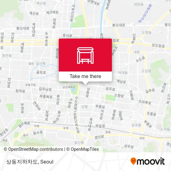 상동지하차도 map
