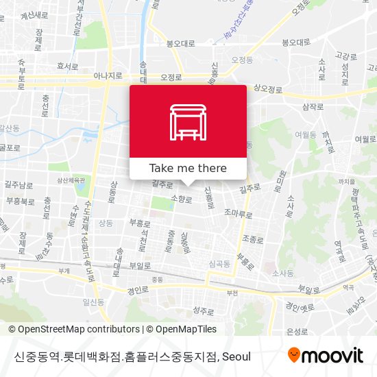 신중동역.롯데백화점.홈플러스중동지점 map