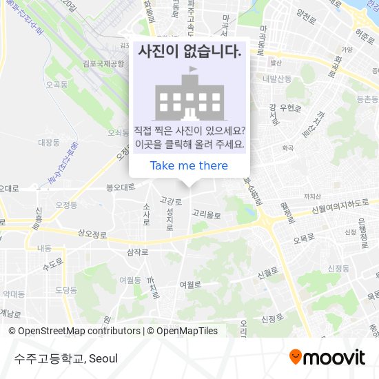 수주고등학교 map