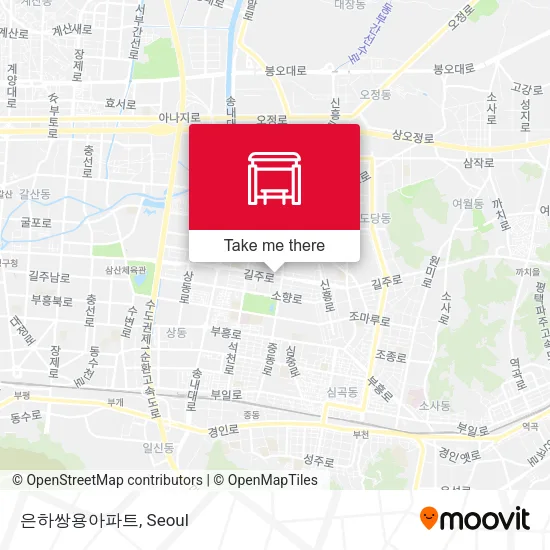 은하쌍용아파트 map
