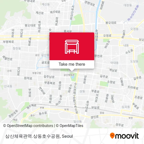 삼산체육관역.상동호수공원 map