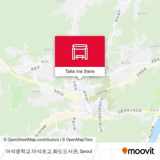 마석중학교.마석초교.화도도서관 map