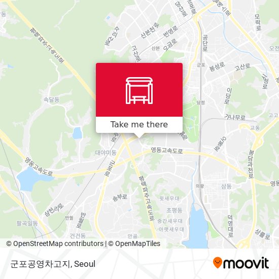 군포공영차고지 map