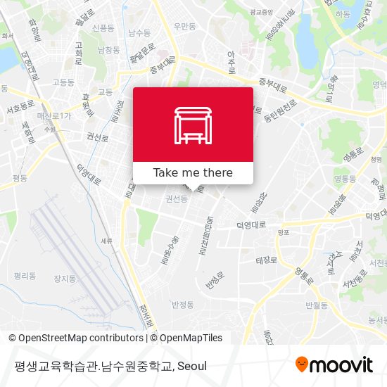 평생교육학습관.남수원중학교 map