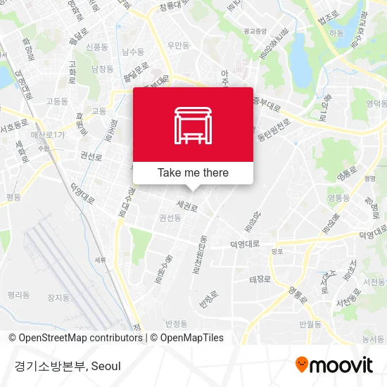 경기소방본부 map