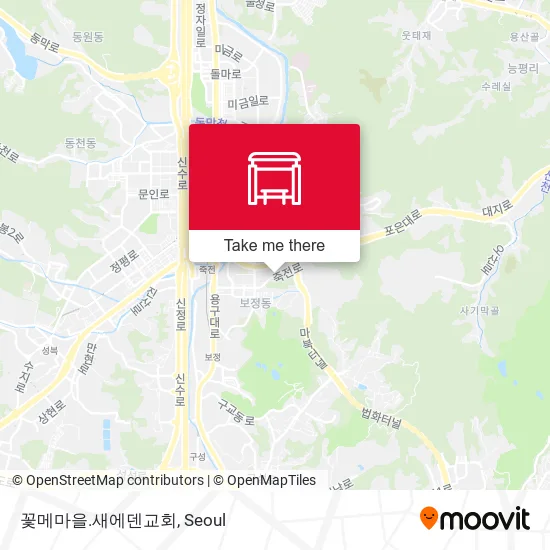 꽃메마을.새에덴교회 map
