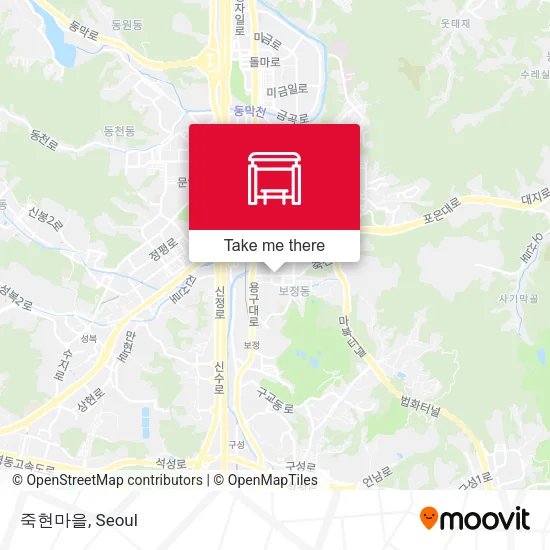 죽현마을 map