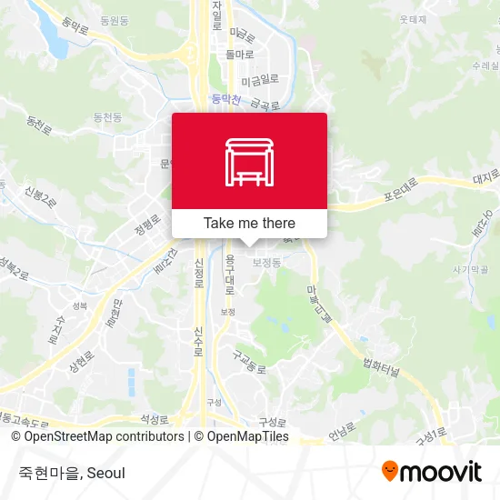 죽현마을 map