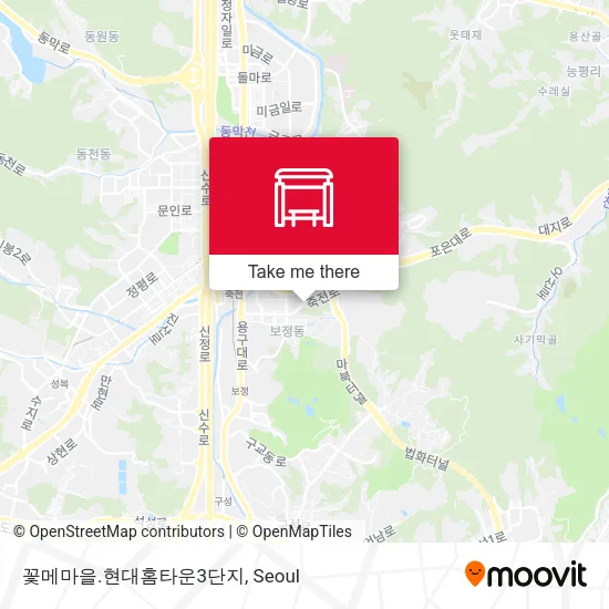 꽃메마을.현대홈타운3단지 map