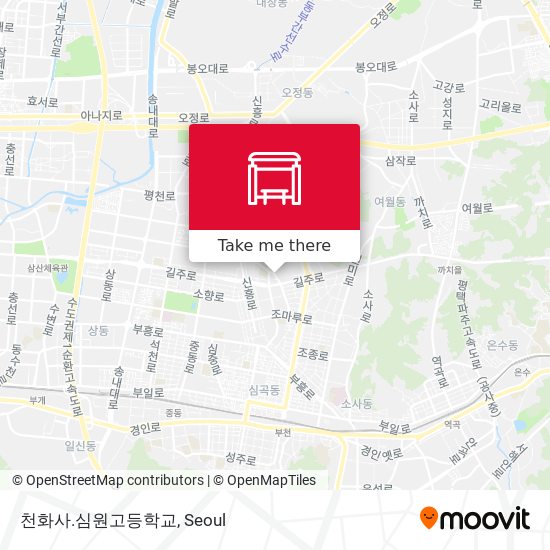 천화사.심원고등학교 map
