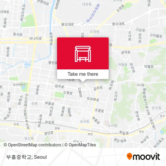 부흥중학교 map