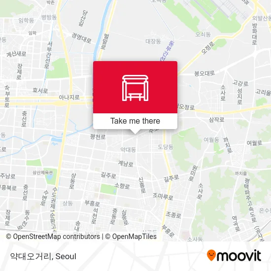 약대오거리 map