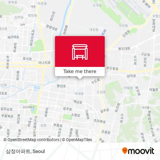 삼정아파트 map