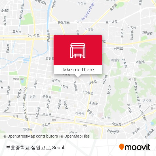 부흥중학교.심원고교 map