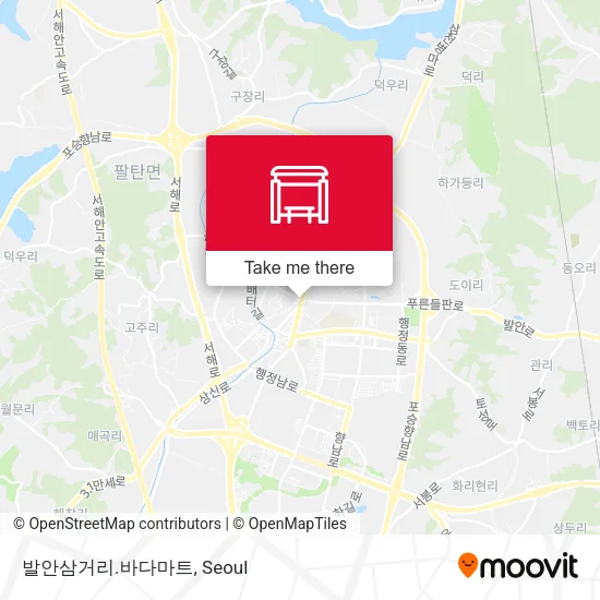발안삼거리.바다마트 map