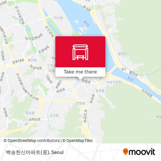 백송한신아파트(중) map