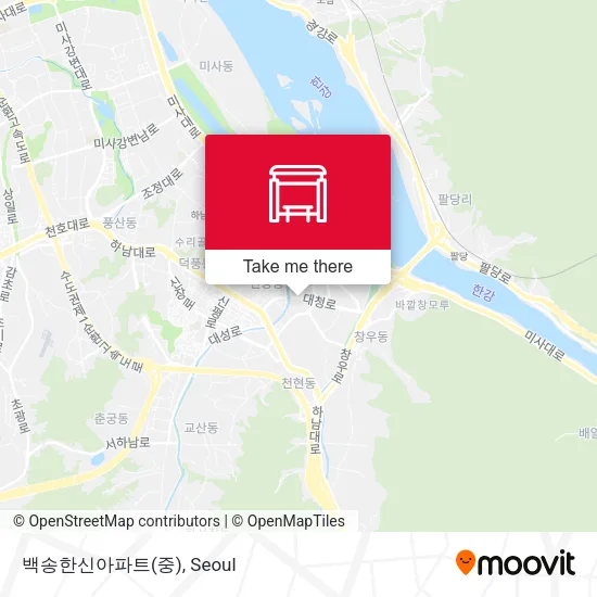 백송한신아파트(중) map