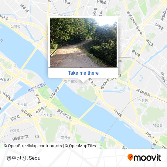 행주산성 map