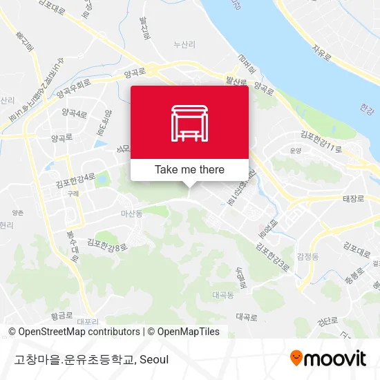 고창마을.운유초등학교 map