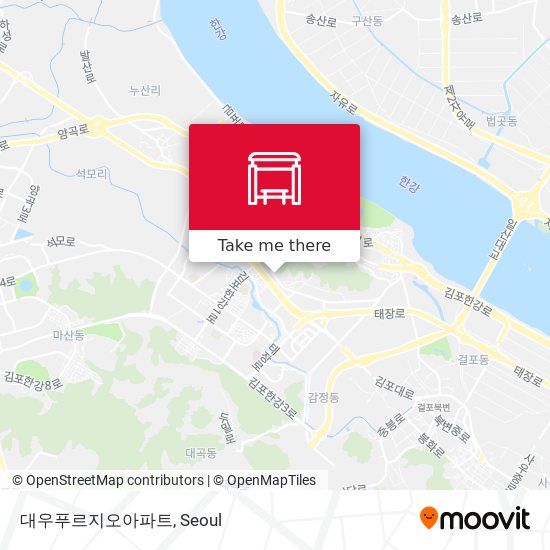 대우푸르지오아파트 map