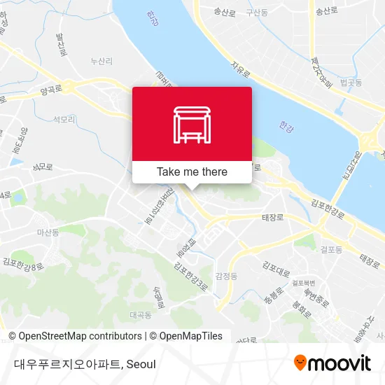대우푸르지오아파트 map