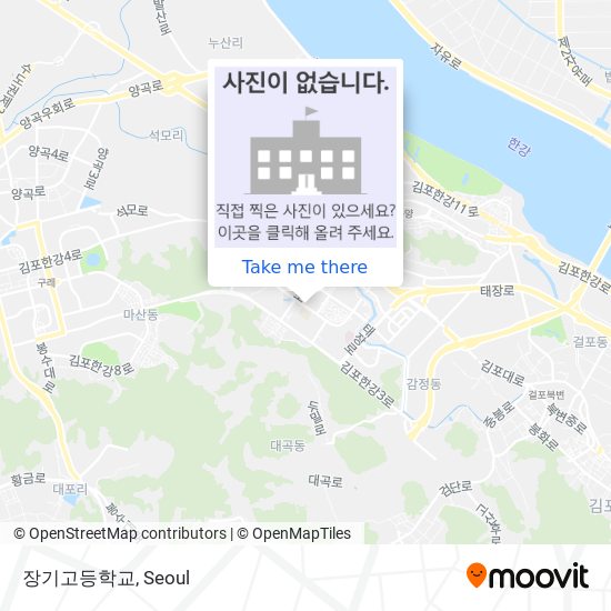 장기고등학교 map