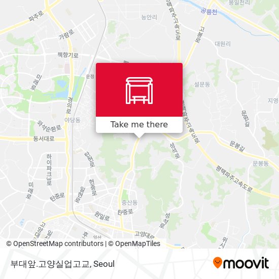 부대앞.고양실업고교 map