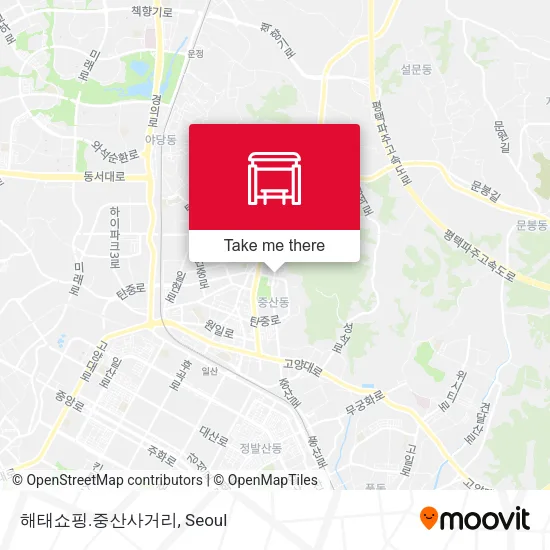 해태쇼핑.중산사거리 map