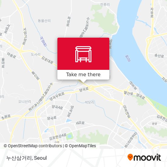 누산삼거리 map
