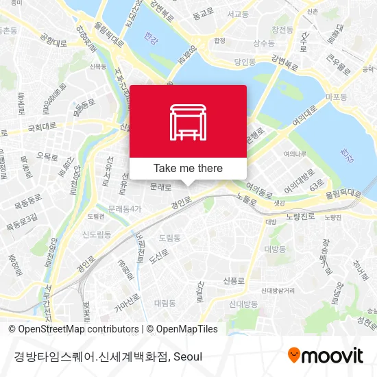 경방타임스퀘어.신세계백화점 map