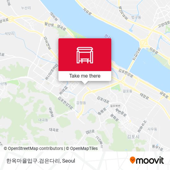 한옥마을입구.검은다리 map