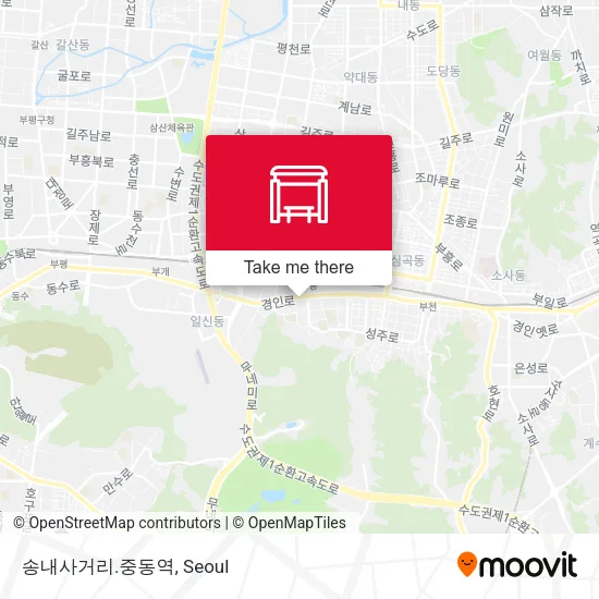 송내사거리.중동역 map