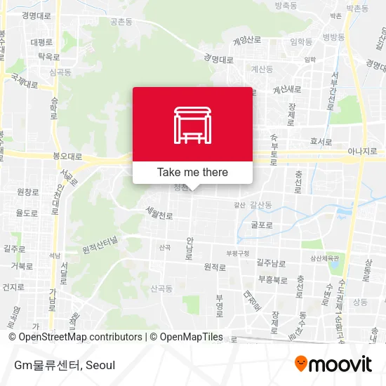 Gm물류센터 map
