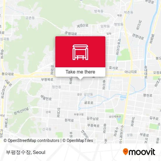 부평정수장 map