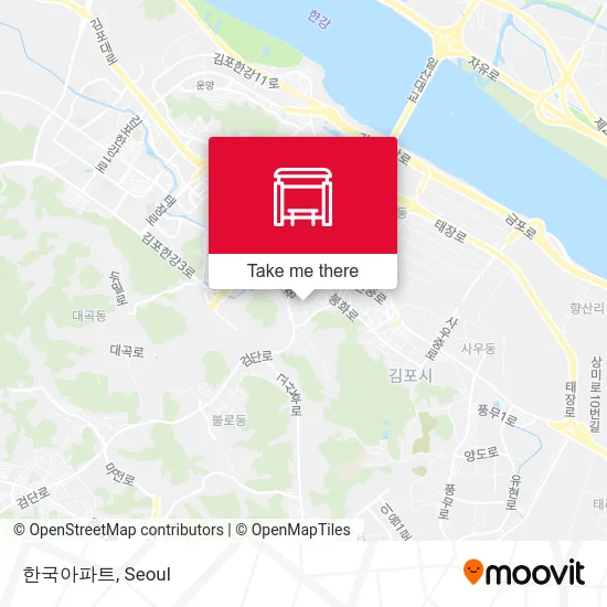 한국아파트 map
