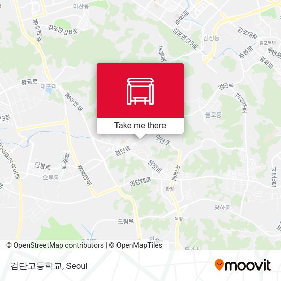검단고등학교 map