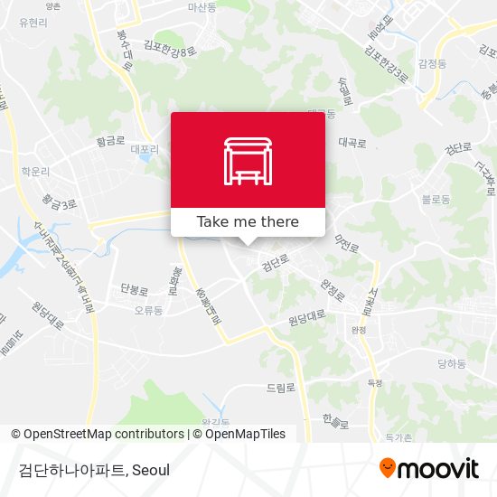 검단하나아파트 map