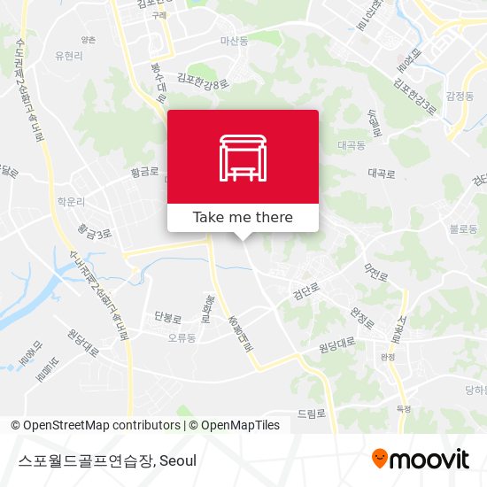 스포월드골프연습장 map