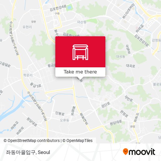 좌동마을입구 map