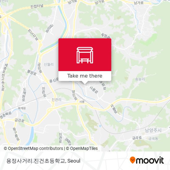용정사거리.진건초등학교 map