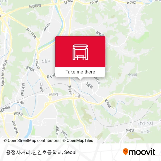 용정사거리.진건초등학교 map