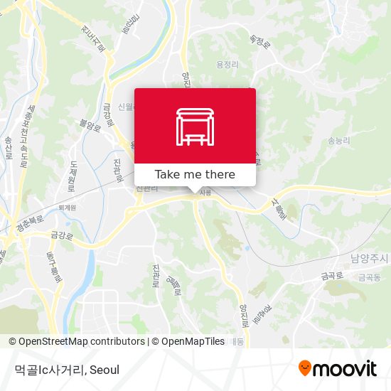 먹골Ic사거리 map
