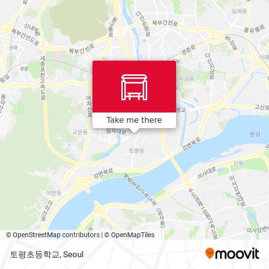 토평초등학교 map