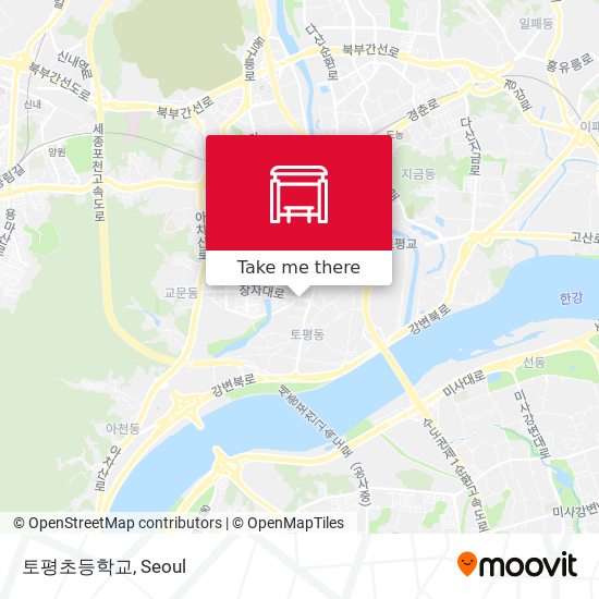 토평초등학교 map
